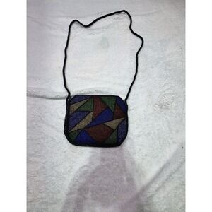 Beaded Holiday Party Handbag Purse Vintage Another Y & S Original Double Sided